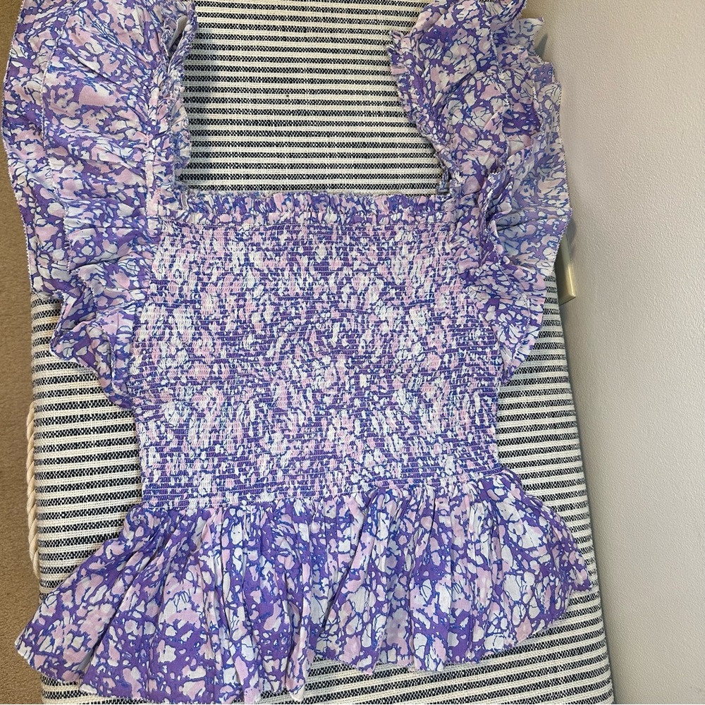 Floral smocked top